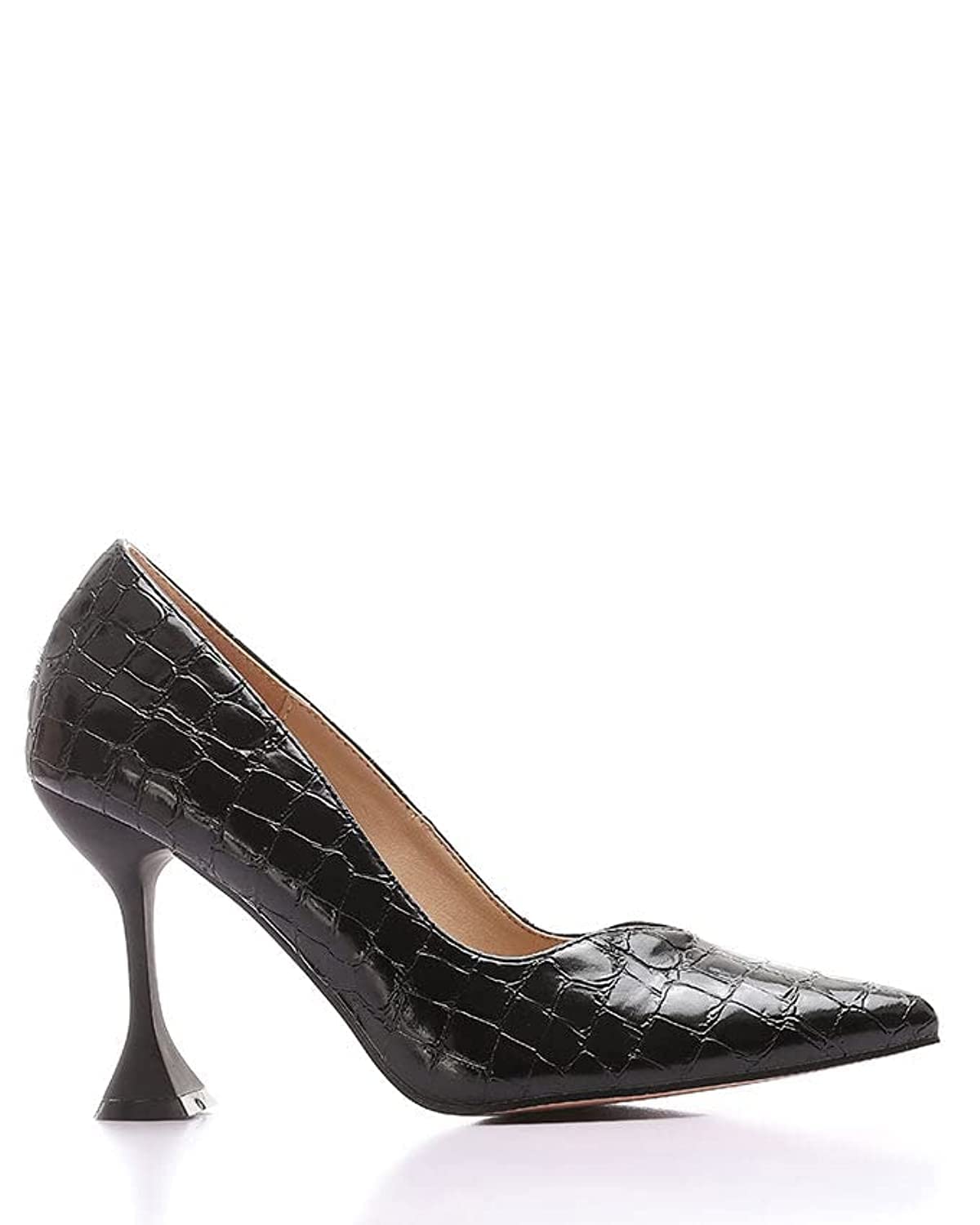 Dejavu Women's BLK-Croc Pump