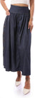 Andora Women's Buttoned Sleeveless Denim Skirt - 35S23W30339