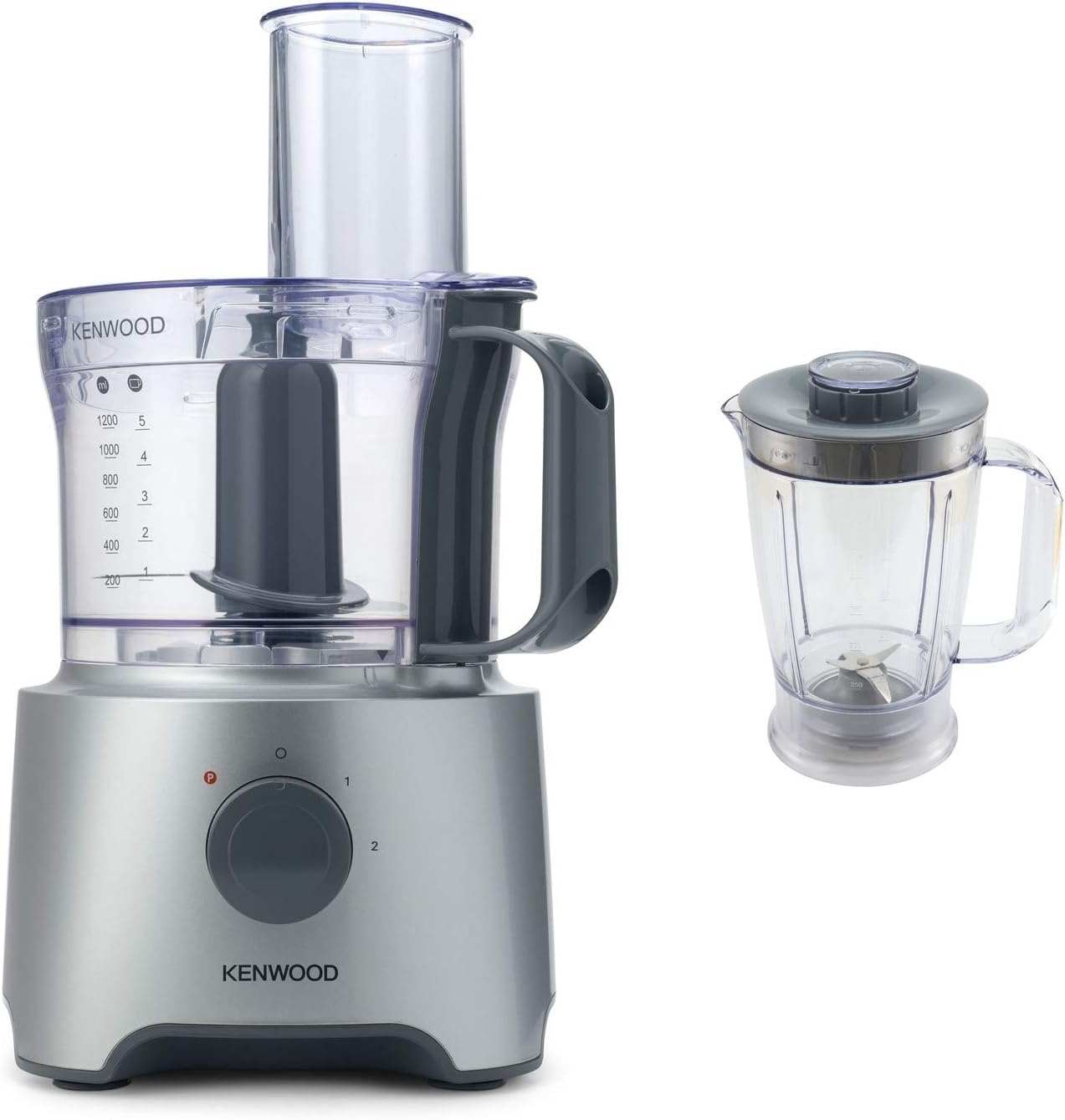 Kenwood FDP301S Plastic Food Processor - 800 Watt, Silver