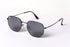 Vegas V2022 Hexagonal Sunglasses - Modern Design with Metal Frame for Unisex - Black