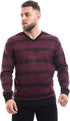 Offcliff Men's Striped V-Neck Pullover