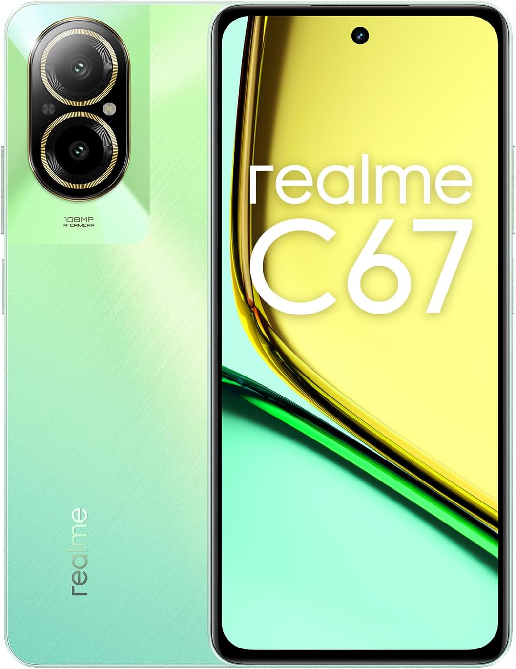 Realme C67 Dual-SIM 256GB ROM + 8GB RAM (GSM Only | No CDMA) - Factory Unlocked 4G/LTE Smartphone (Sunny Oasis) - International Version