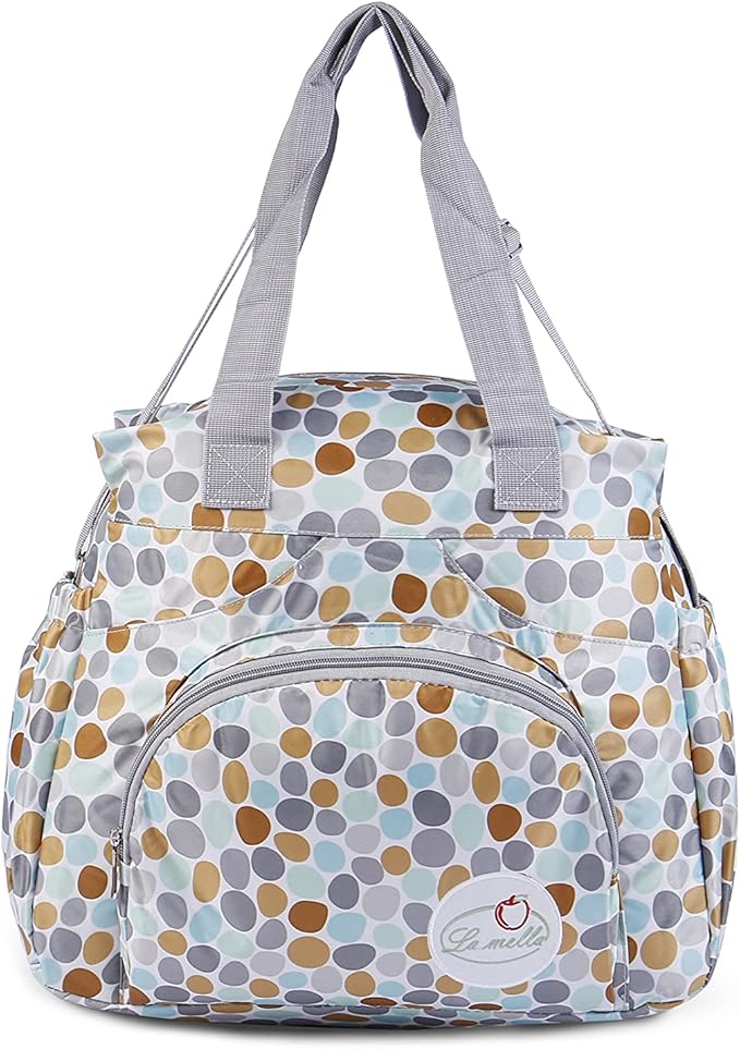 La Mella Mother Diaper Bag, L - Gray