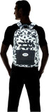 Generic Unisex MOT - 058 Waterproof Backpack with Cow Print Design, White/Black, Large