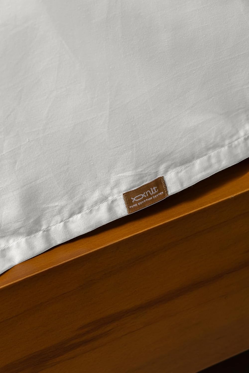 nit Solid Flat Sheet Set - White Bed Linen, 100% Egyptian Cotton