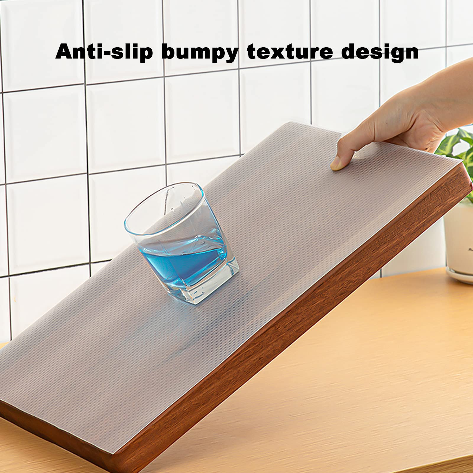 NEUSID 2 Rolls Cupboard Shelf Drawer Liner Mat, Transparent, 30x100cm, XXB-000174