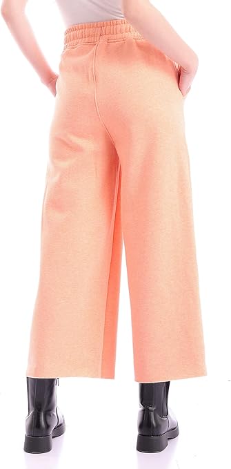 Ravin Women's Heather Coral Cotton Pants with Elastic Waist and Drawstring - Style 96942