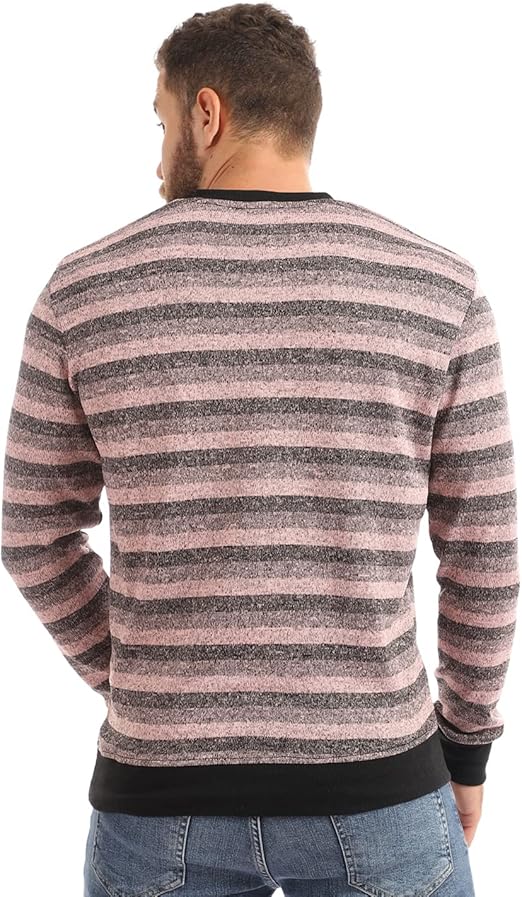 Offcliff Men's Striped V-Neck Pullover