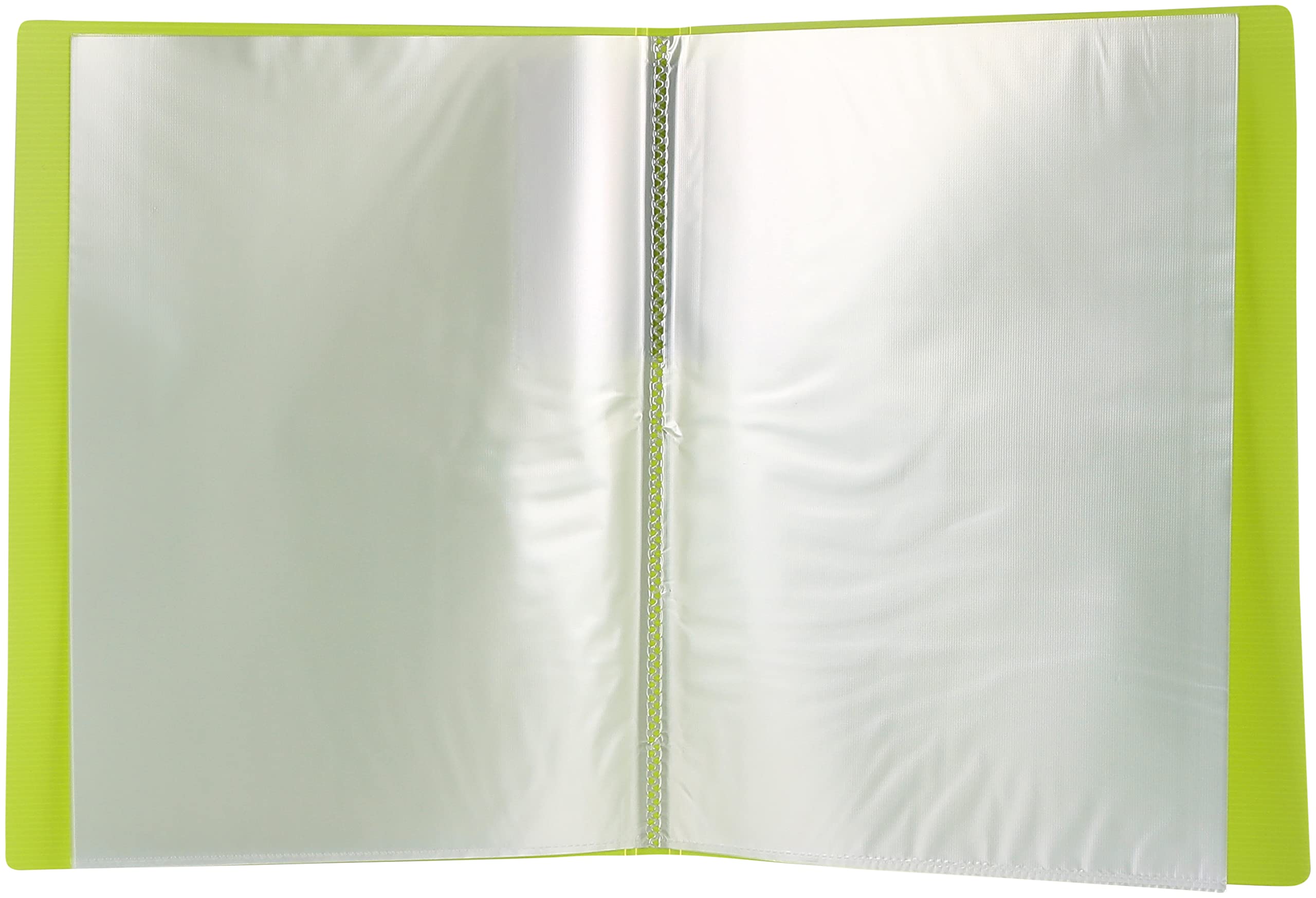 Midgo A3 Office Clear Book, 30 Pockets - Green