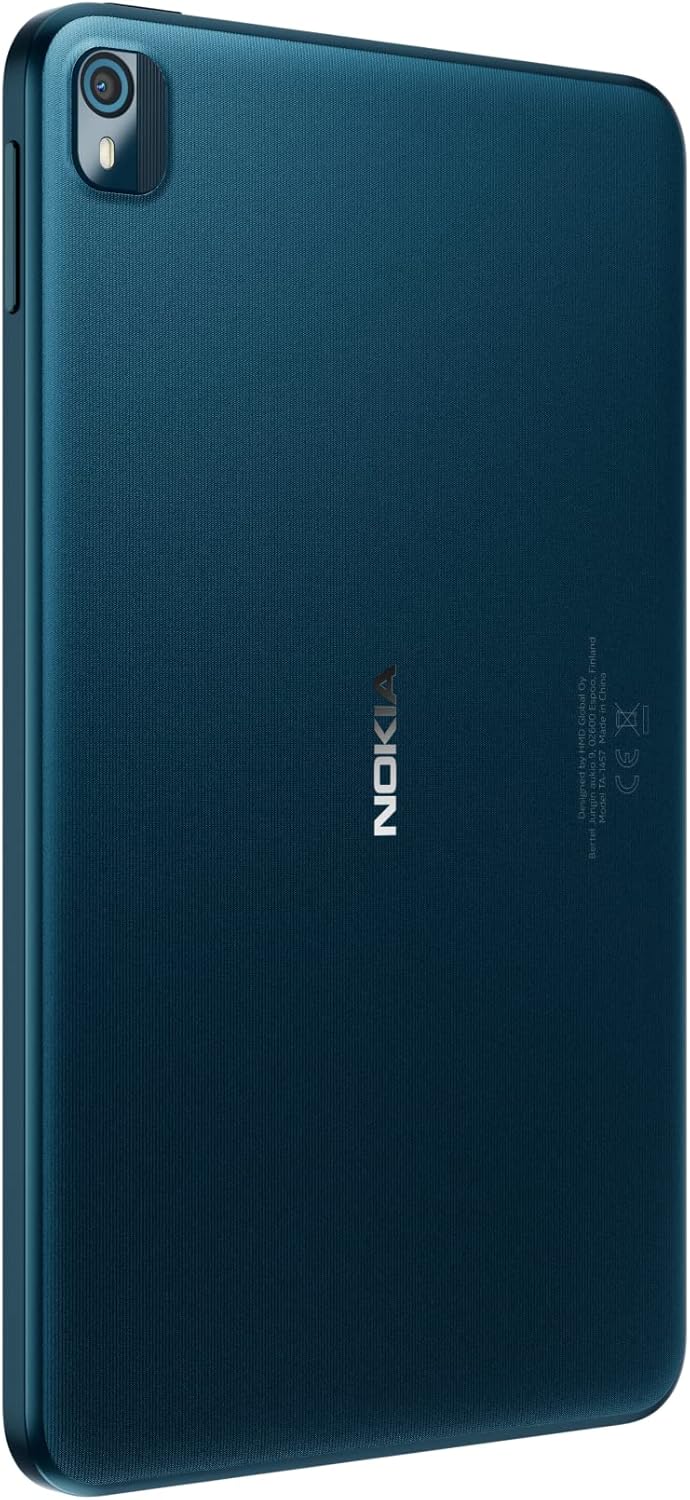 Nokia T10 Android Tablet (4G + Wi-Fi) with 8" HD Display, Stereo Speakers with OZO Playback, 4GB RAM + 64GB ROM - Ocean Blue