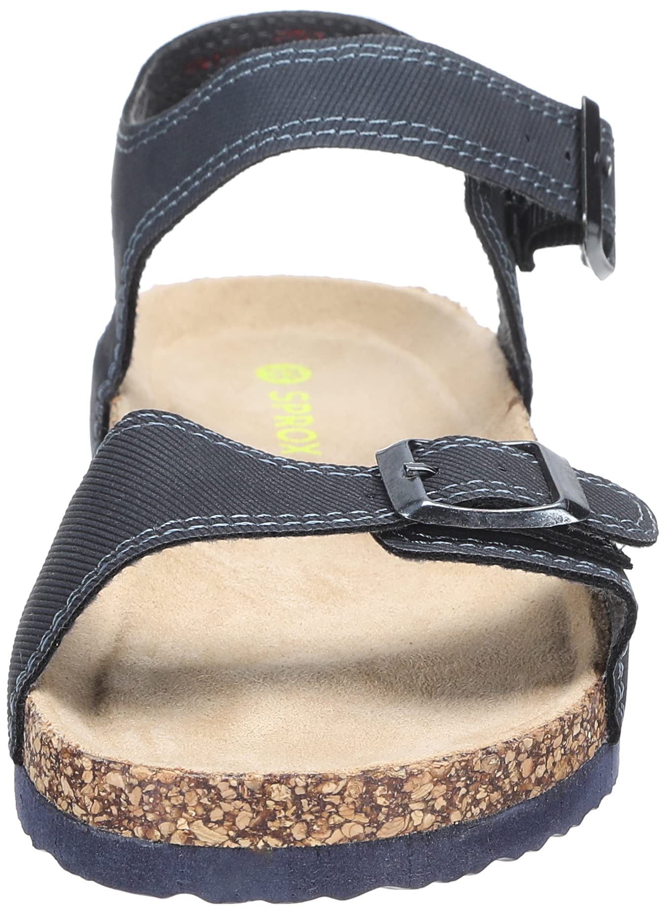 SPROX Boys Velcro Strap Contrast Sole Open Toe Sandals