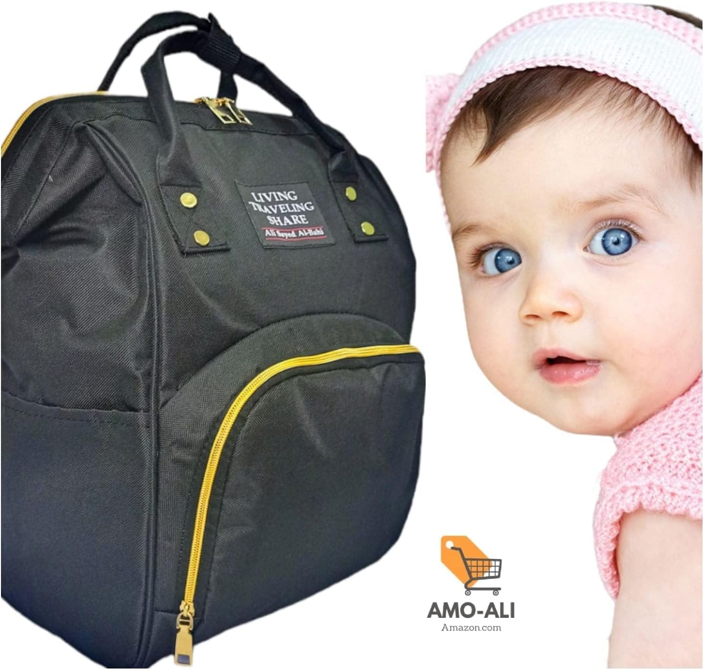 Mommy Baby Outerwear Bag - Black