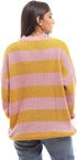 Ravin Women's 96331 Slip-On Bi-Tone Cashmere & Mustard Chunky Pullover Sweater