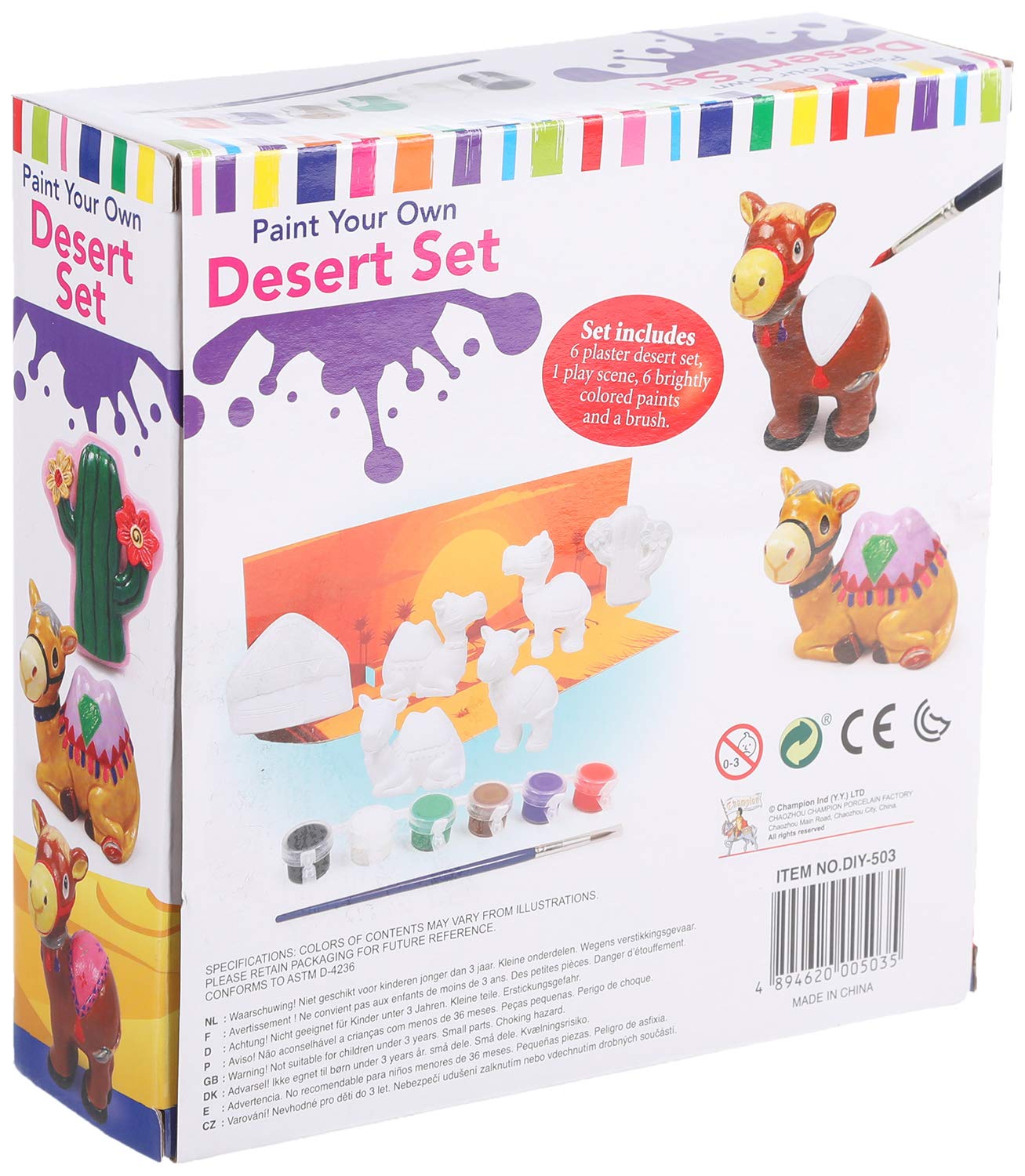 Champion DIY-503 Paint Your Own Desert Set - 8 Pieces