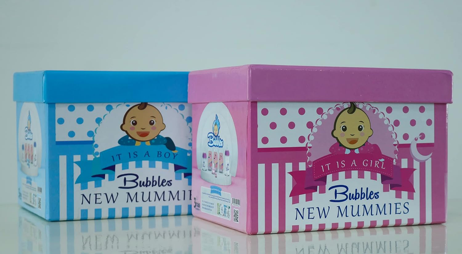 Bubbles New Mommy Natural Box Large for Girls - Rose, 15 Items (Multiple Colors)