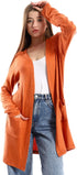 JAMILA Women's Short Cardigan with Front Pockets