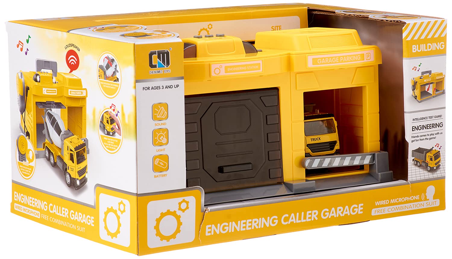 Chengmei Toys CLM-553 Engineering Caller Garage Playset for Kids