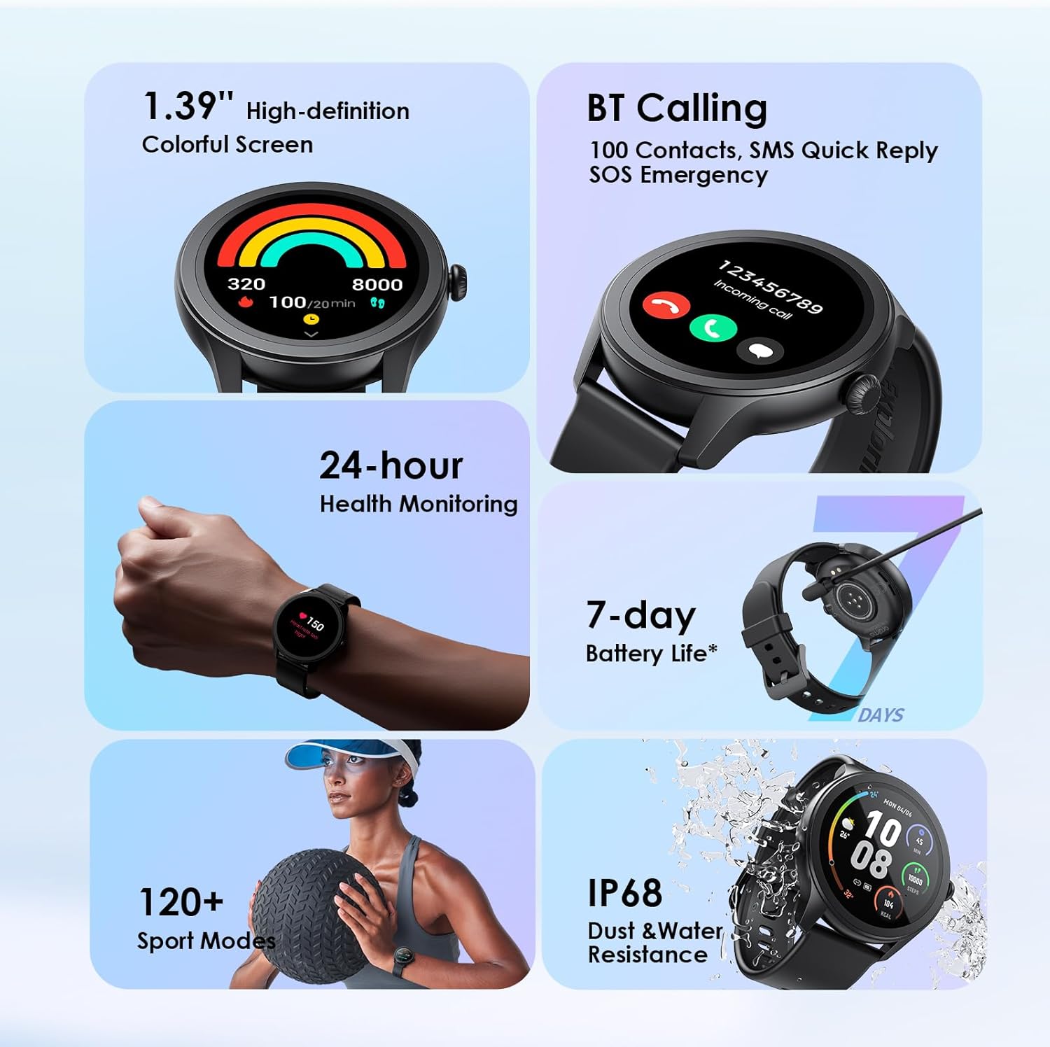 Oraimo Watch 2R – Bluetooth Calling Smartwatch for Men and Women