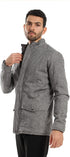 Andora Men's Zipper Through Neck Linen Jacket