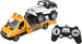 1:18 Remote-Controlled Car Transporter Truck with Rechargeable Battery - Suitable for Ages 6+