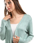 JAMILA Women's Short Cardigan with Front Pockets