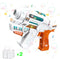 Besitek Kids Bubble Gun with 2 Bottles of Bubble Solution, Music, and Light - Bubble Maker for Summer and Party Fun