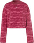 Reebok Women's MYT Printed Coverup Sweatshirt (PURPNK)