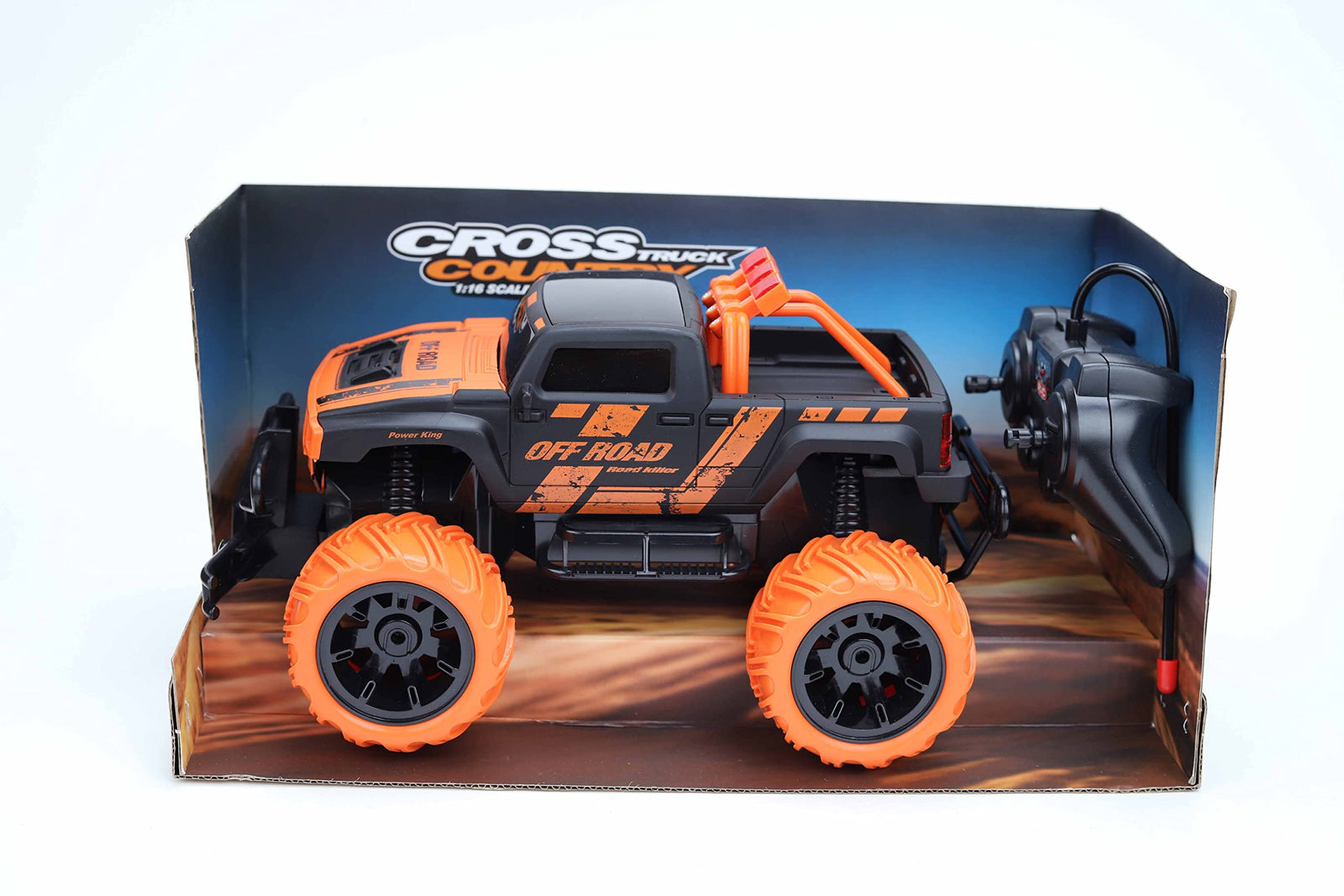 Double Cabin Cross Country Car - 2.4GHz High-Speed Racing Rally Truck with Remote Control, Orange