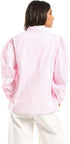 Ravin Women's Cropped Leather Button-Down Western Shirt - Pink, Size XL