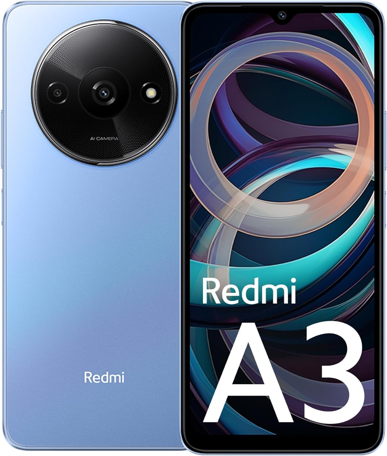 Redmi A3 Smartphone - A Powerful, Stylish Mobile with 6.71-Inch HD+ 90Hz Display, 5000mAh Battery, Dual SIM, Dual Cameras, and 4G Connectivity