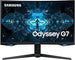 SAMSUNG 27" Odyssey G7 Series WQHD (2560x1440) Gaming Monitor, 240Hz, Curved, 1ms, HDMI, G-Sync, FreeSync Premium Pro, LC27G75TQSNXZA, Blue