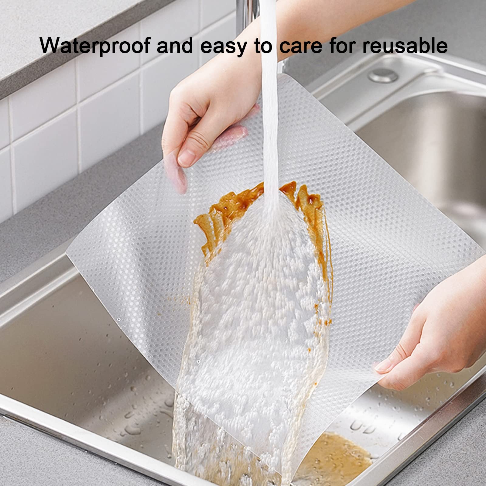 NEUSID 2 Rolls Cupboard Shelf Drawer Liner Mat, Transparent, 30x100cm, XXB-000174