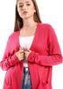 JAMILA Women's Short Cardigan with Front Pockets