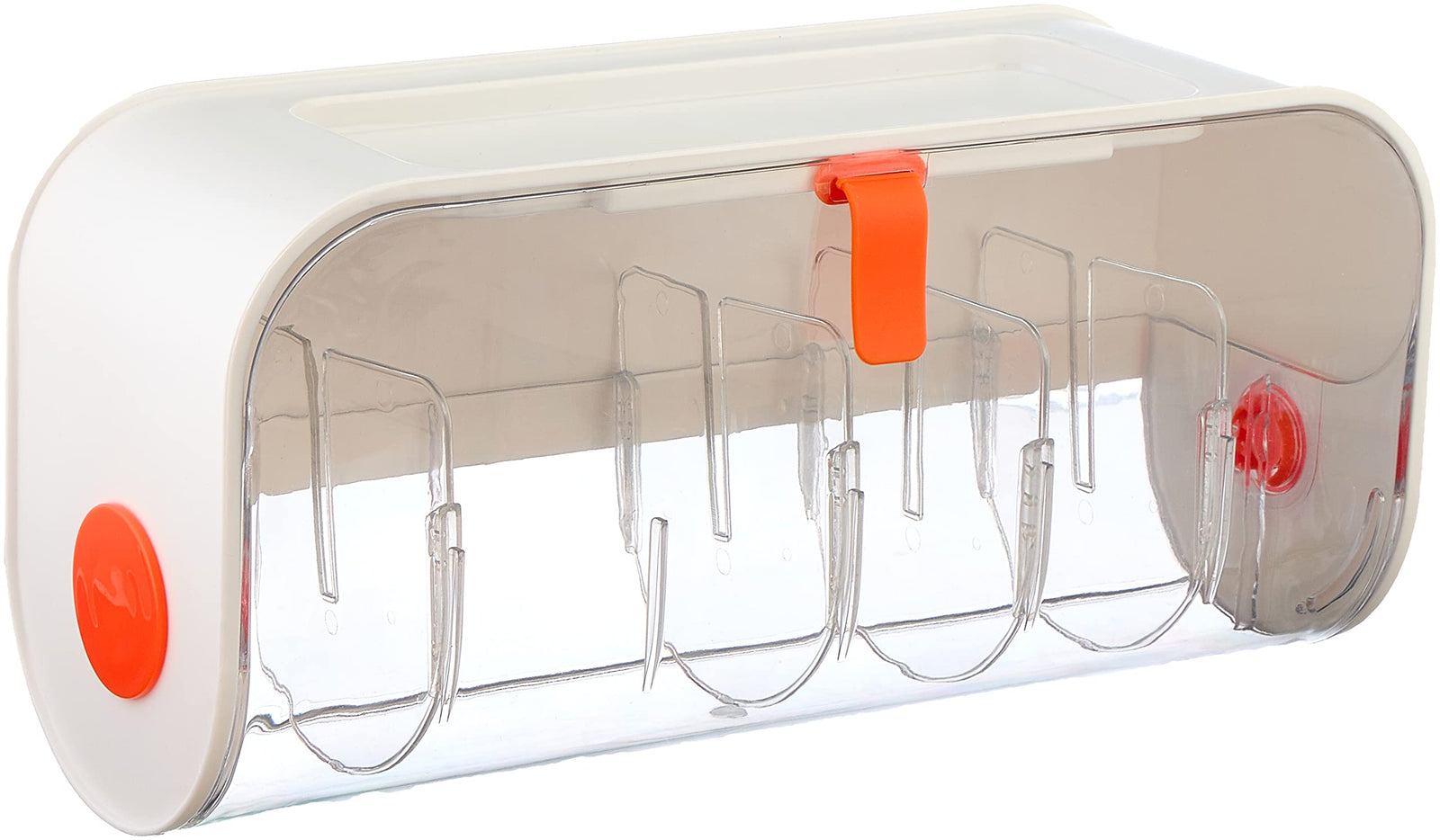 Acrylic Wall-Mounted Underwear Organizer Box - Clear White