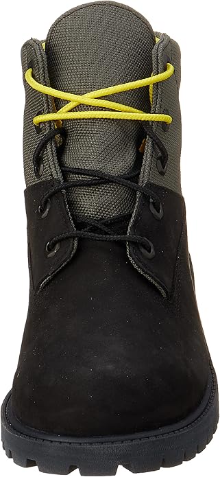 Timberland Treadlight Two-Tone Nubuck Round-Toe Side-Logo Lace-up Ankle Boots For Kids