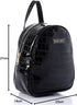 Shiny Snake Leather Backpack - Black