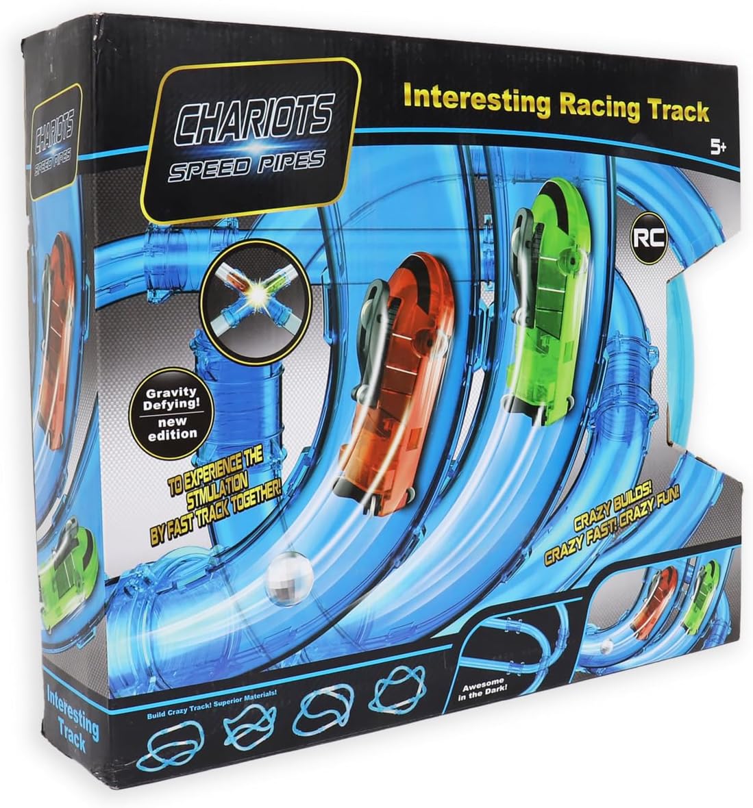 Toys Chariots Speed Pipes Remote Track