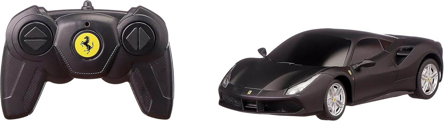 Rastar 76000 Ferrari 488 GTB Radio Controlled Car - Black