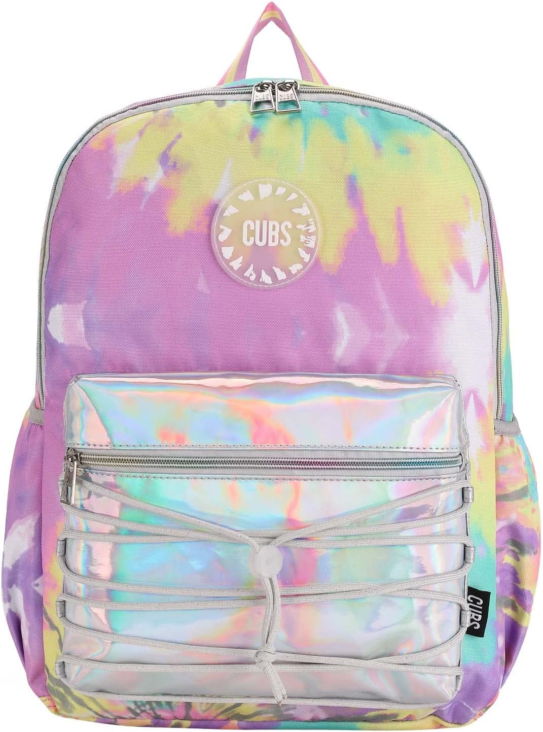 CUBS Pastel Tie-Dye2 PU High School Backpack