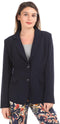 esla_Solid Long Sleeves Buttoned Blazer