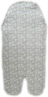 Junior Baby Girl Swaddle, Patterned Gray * Nude Beige