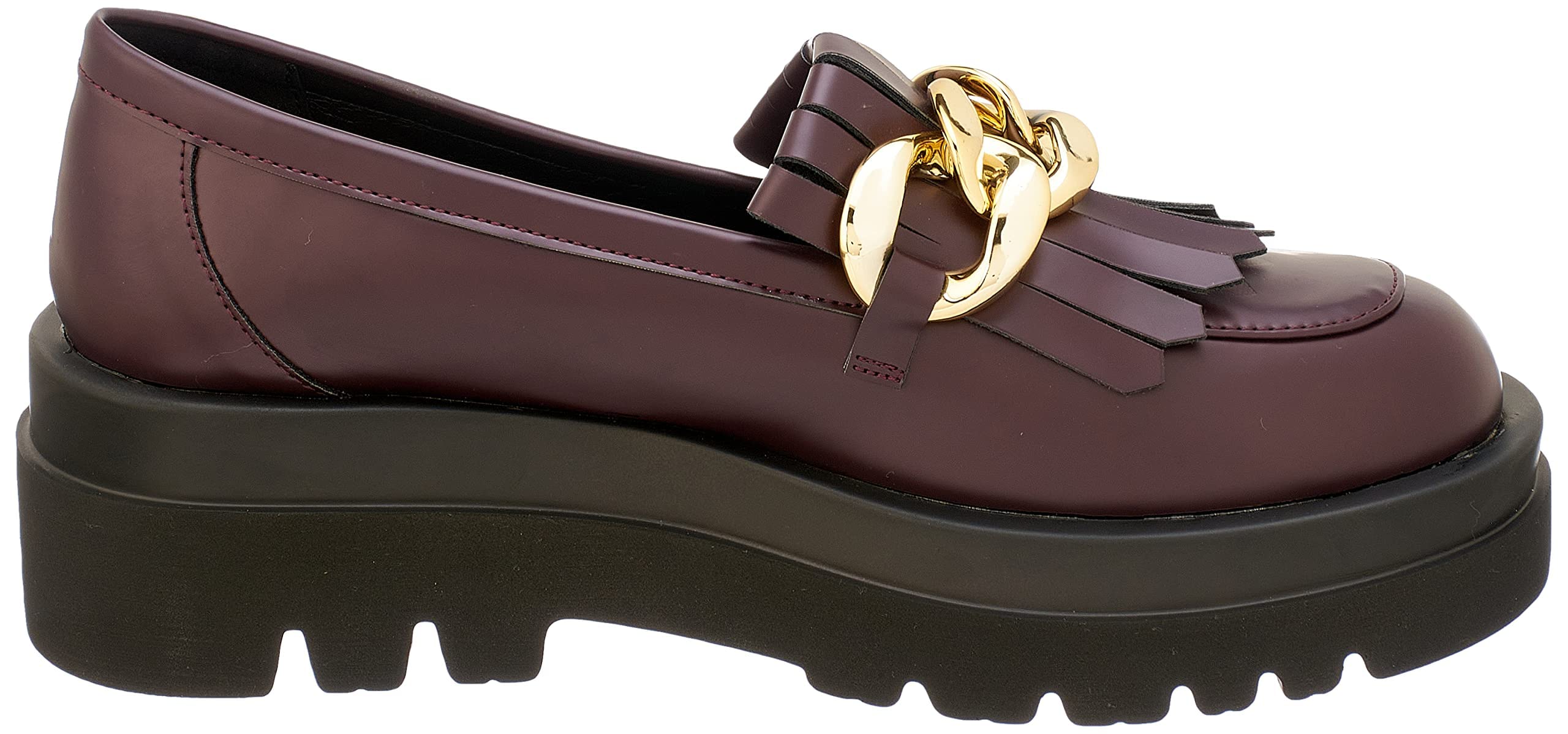 Dejavu Women's Wine Flatform Loafer