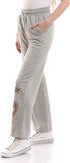 Ravin Women's Wide Leg Printed Dragon Heather Grey Pants - Style 96187