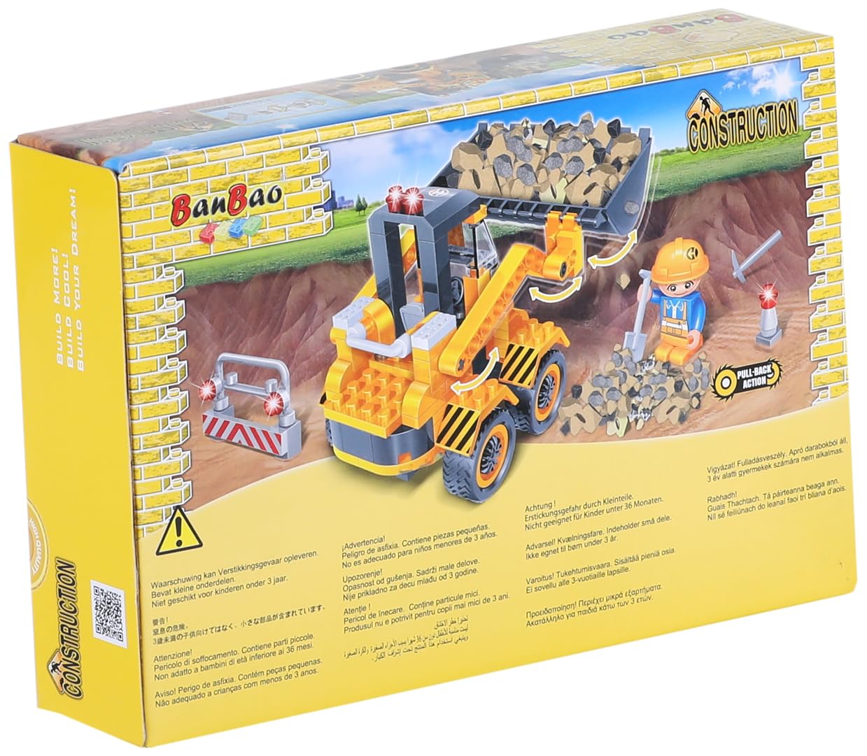 BanBao 8539 Forklift Bulldozer Construction Blocks - Educational Building Model for Kids