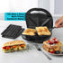 BLACK+DECKER 2-Slot Sandwich Maker with Grill, Black - TS2080-B5