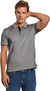 DALYDRESS Men's Casual Short Sleeve Cotton Polo Shirt with Striped Collar - Regular Fit - Model 220-470-302-13