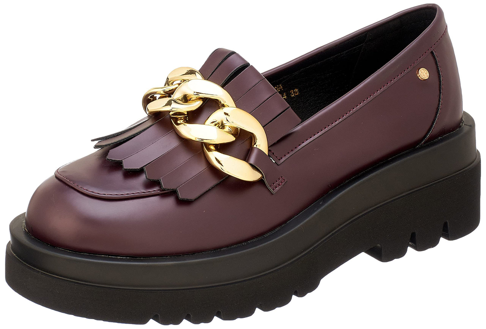 Dejavu Women's Wine Flatform Loafer