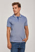 DALYDRESS Men's Casual Short Sleeve Cotton Polo Shirt with Striped Collar - Regular Fit - Model 220-470-302-13