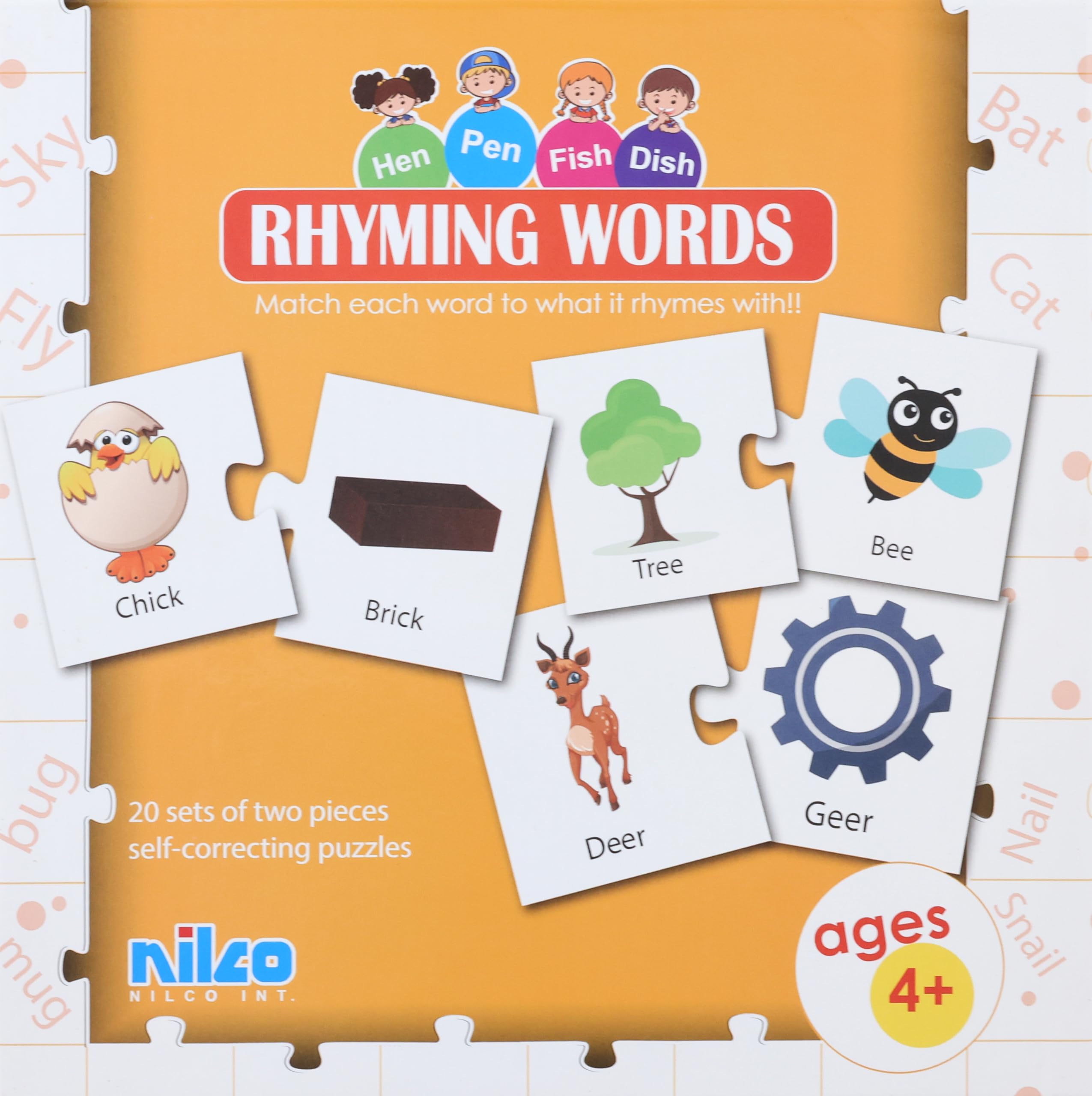 Nilco Learning Rhyming Words - Fun Educational Toy