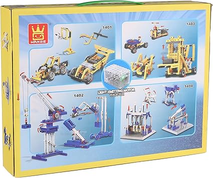 173 Pcs Construction Crane Machine Building Blocks Set 4 in 1 with Power Motor - In Gift BOX